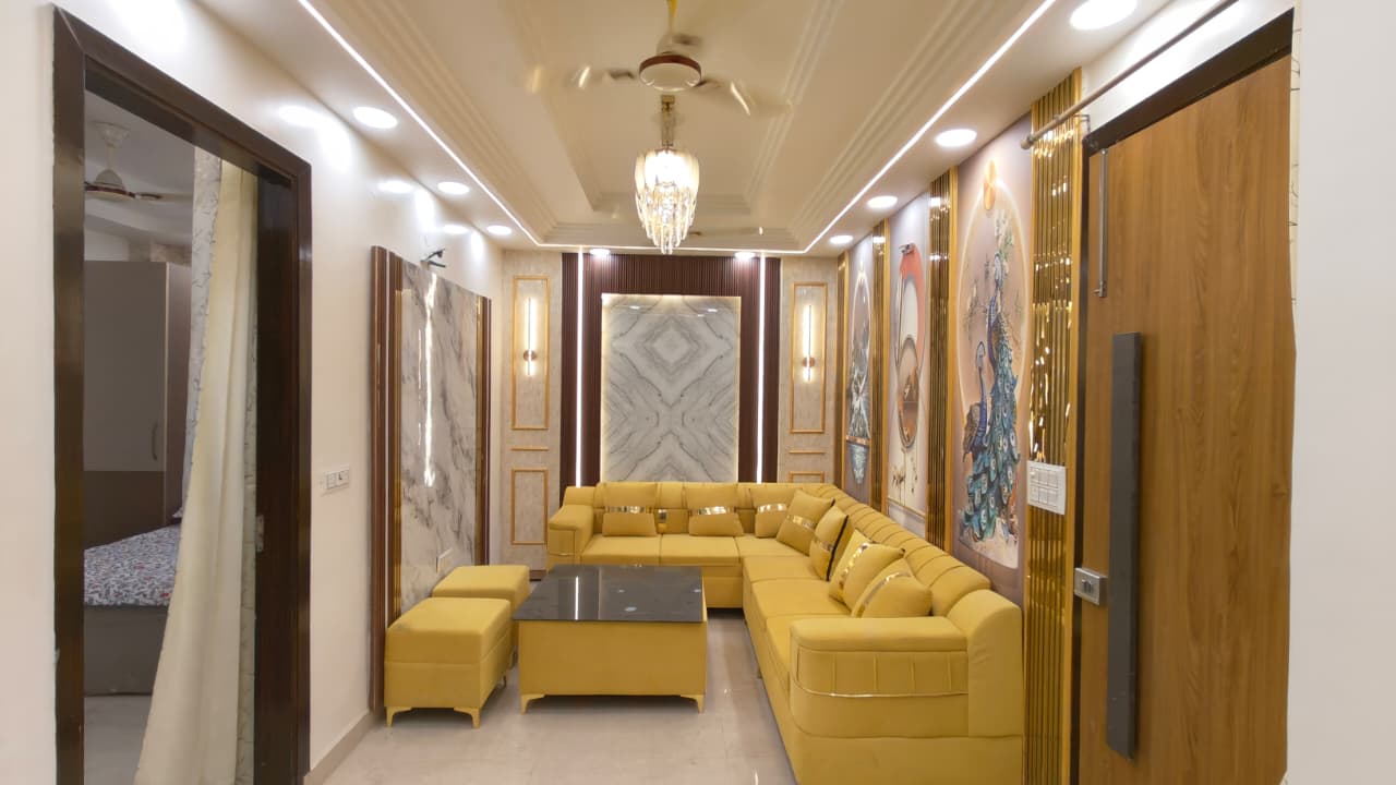 Semi-Furnished 3 BHK Builder Floor for Sale in P Block, Mohan Garden